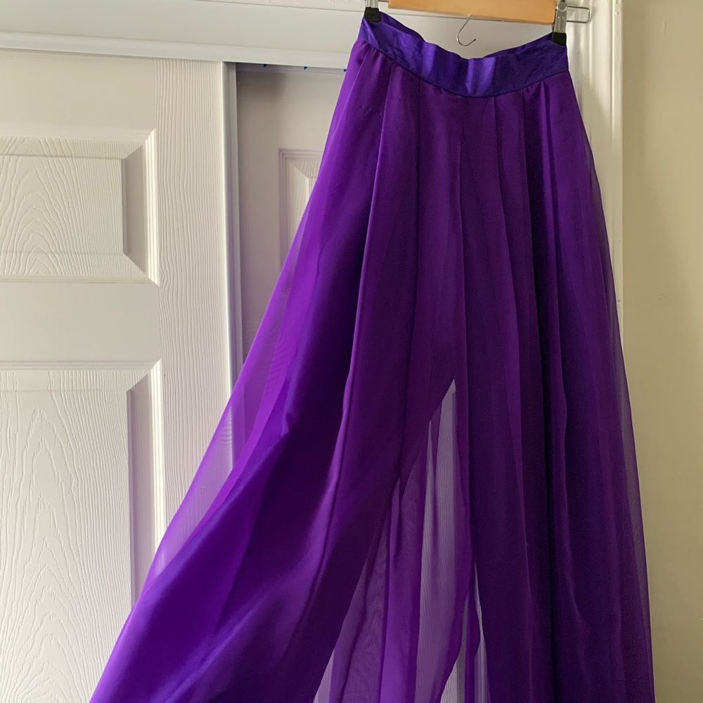 Vintage purple wide leg pants